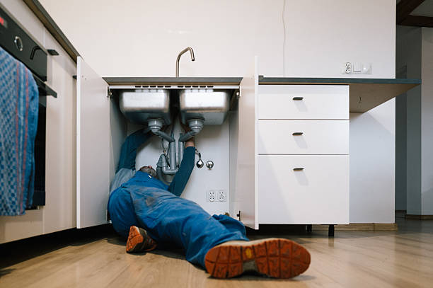 Professional Pipe Repair technician working in Bozman, MD